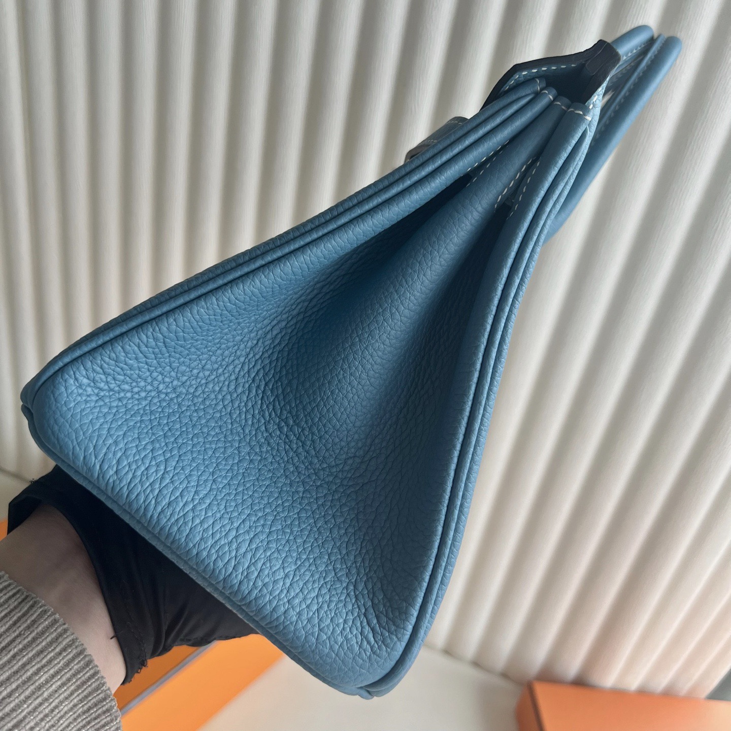 馬來西亞愛馬仕鉑金包25價格多少錢Hermes Birkin 25 Togo D2 Bleu Jeans 新牛仔藍