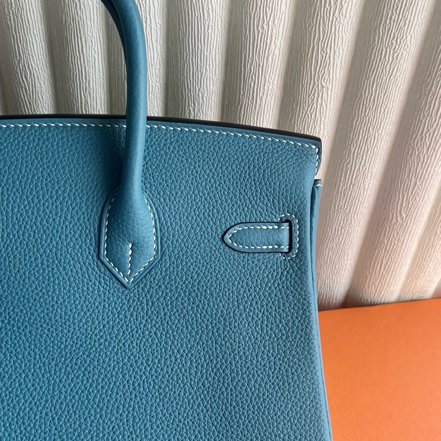 馬來西亞愛馬仕鉑金包25價格多少錢Hermes Birkin 25 Togo D2 Bleu Jeans 新牛仔藍