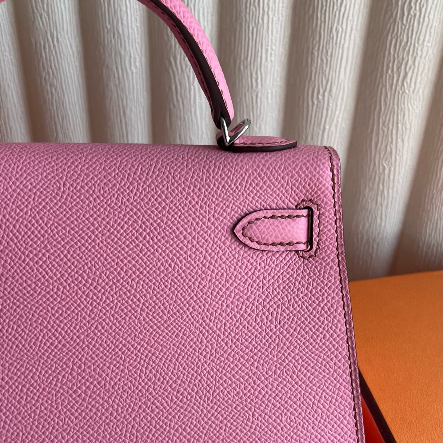 馬來西亞 愛馬仕凱莉包官方價格多少Hermes Kelly Mini Sellier Epsom 5P Bubblegum Pink櫻花粉