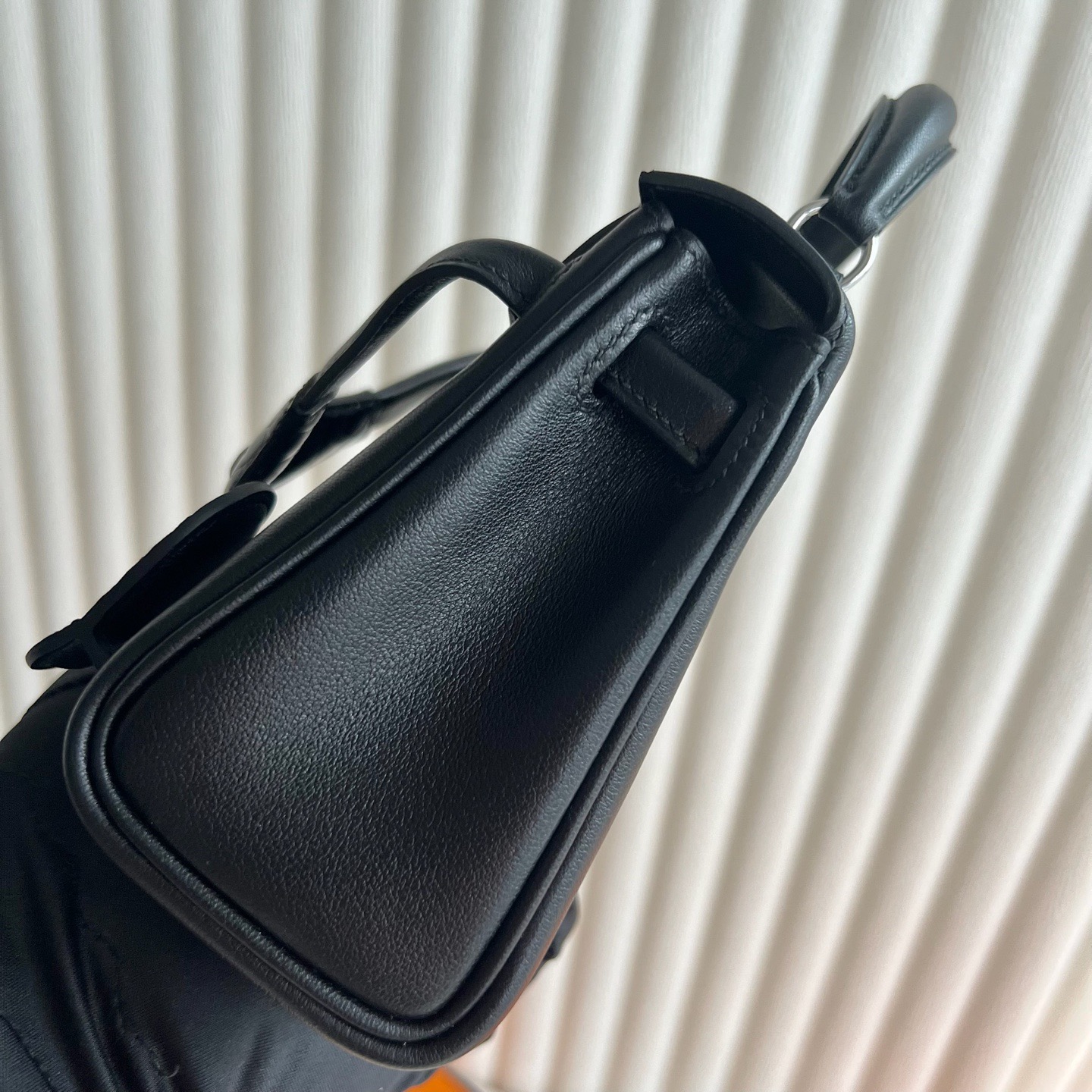 愛馬仕包包香港太古廣場專賣店 Hermes Kelly doll Touch Swift/Shiny Alligator Noir黑色