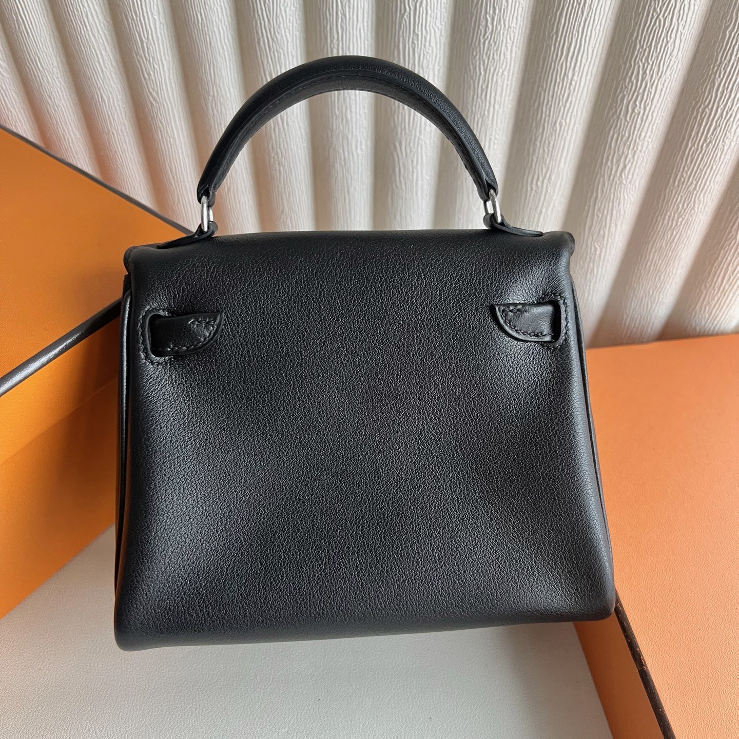 愛馬仕包包香港太古廣場專賣店 Hermes Kelly doll Touch Swift/Shiny Alligator Noir黑色
