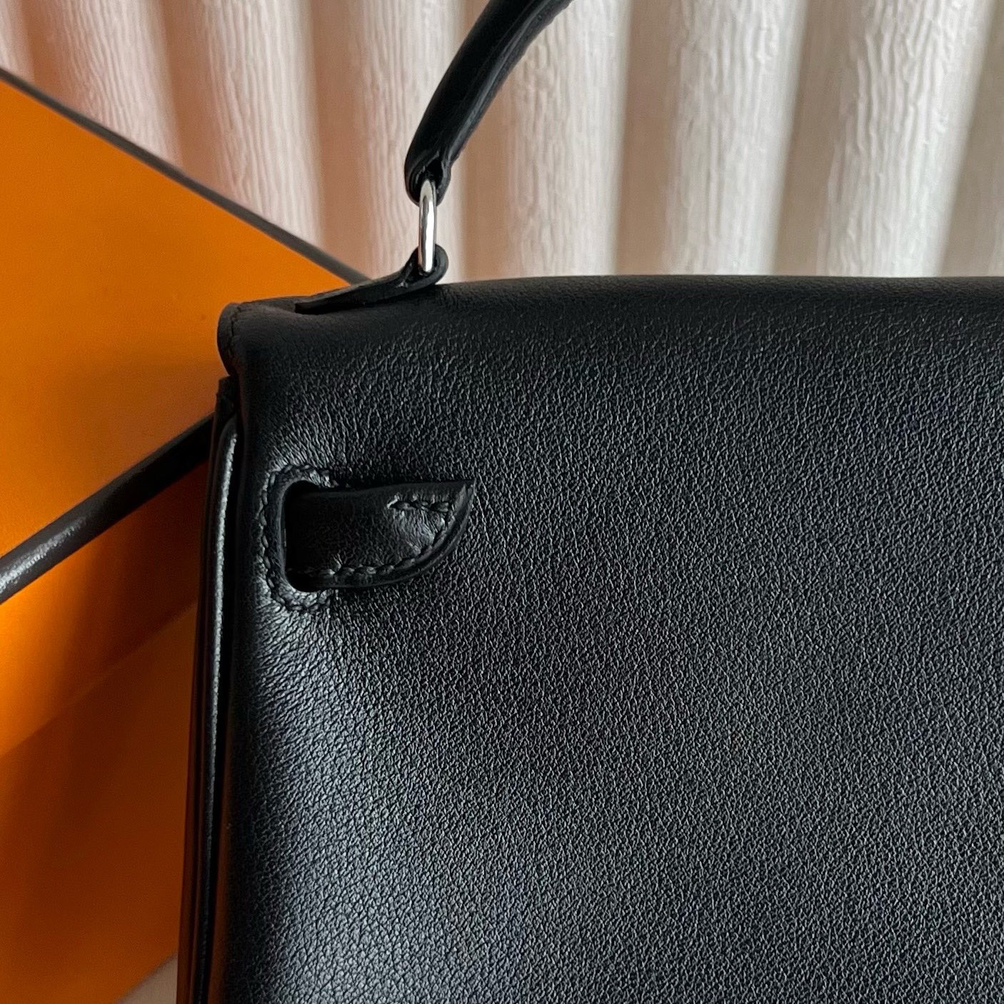 愛馬仕包包香港太古廣場專賣店 Hermes Kelly doll Touch Swift/Shiny Alligator Noir黑色