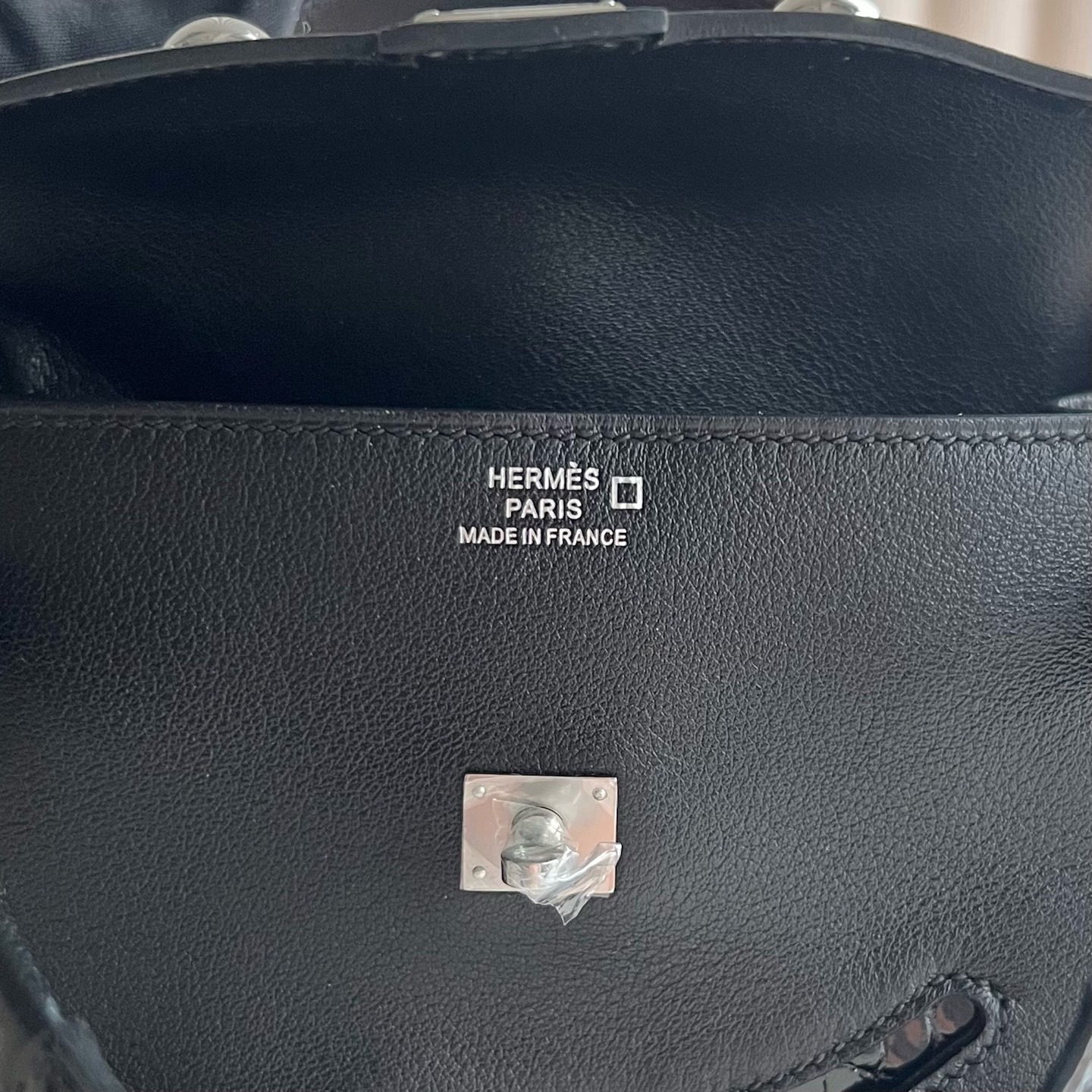 愛馬仕包包香港太古廣場專賣店 Hermes Kelly doll Touch Swift/Shiny Alligator Noir黑色