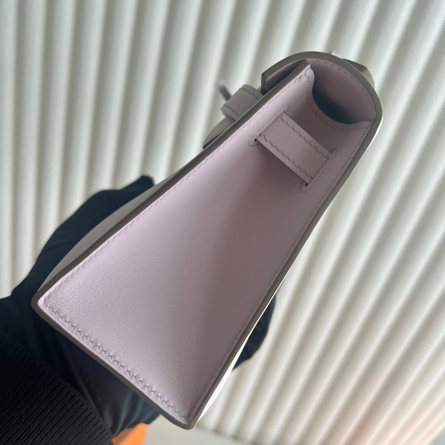 愛馬仕經典款女包澳大利亞價格 Hermes Mini Kelly Pochette Swift Mauve Pale 夢幻粉紫
