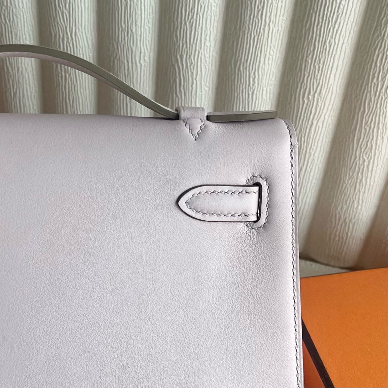 愛馬仕經典款女包澳大利亞價格 Hermes Mini Kelly Pochette Swift Mauve Pale 夢幻粉紫