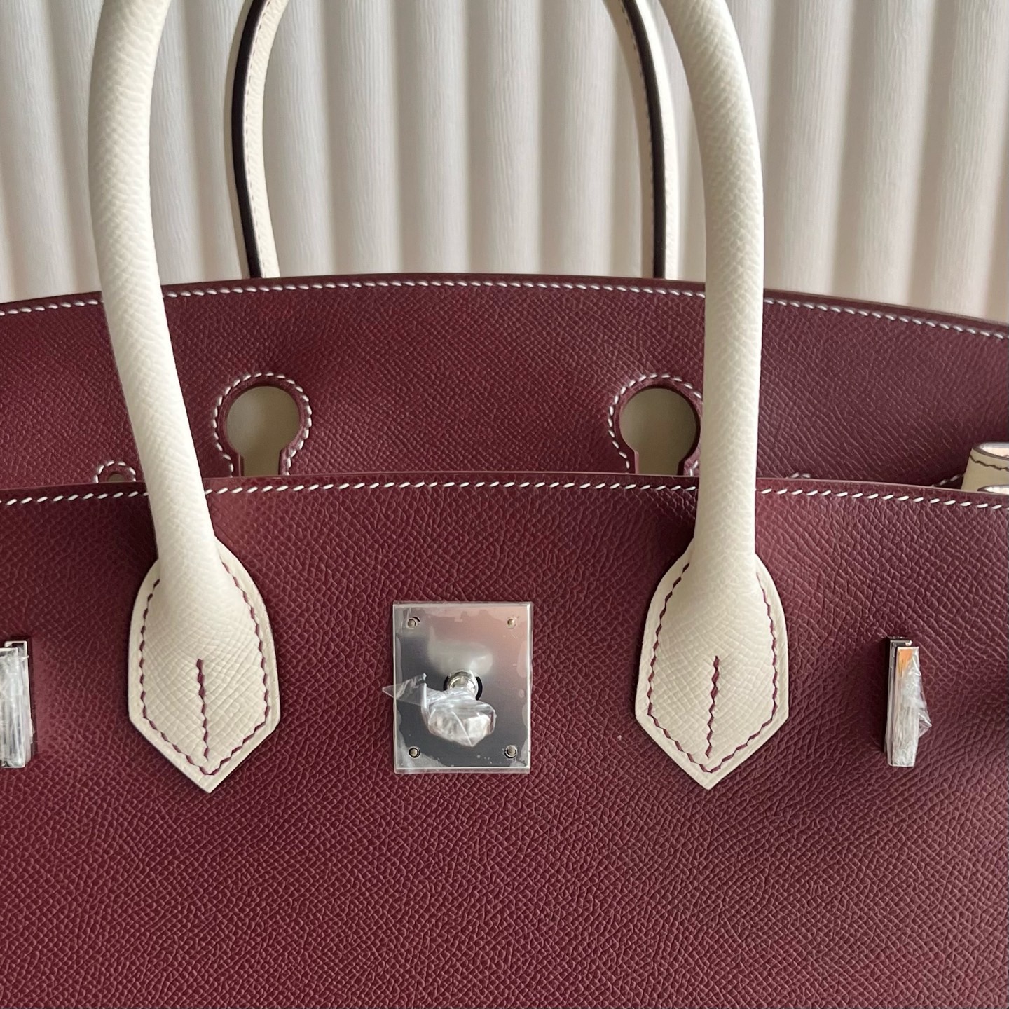 馬來西亞吉隆玻愛馬仕包包專櫃價格Hermes Birkin 30 Sellier Epsom Rouge H愛馬仕紅/Nata奶油白