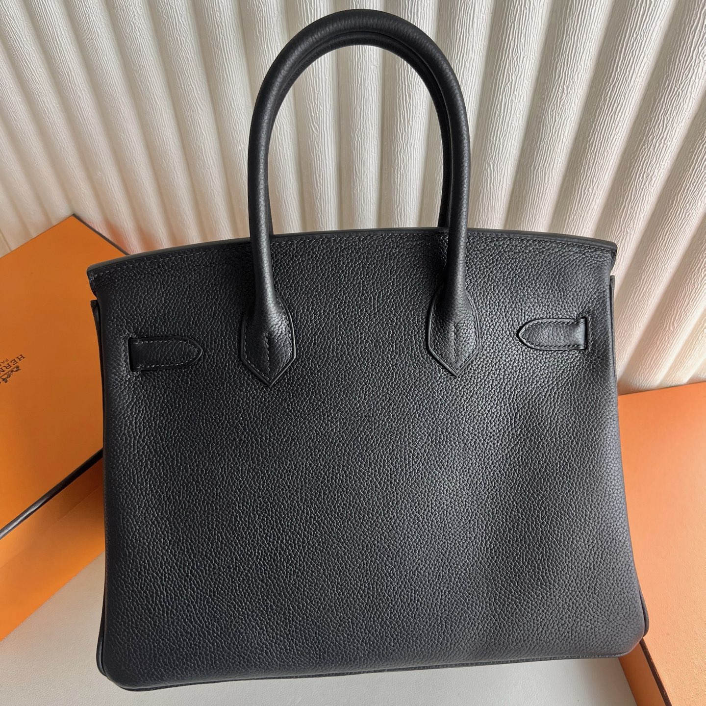 愛馬仕birkin 30包包吉隆玻價格一覽表Hermes Birkin 30 Barenia Noir黑色內拼Rouge Grenat石榴紅