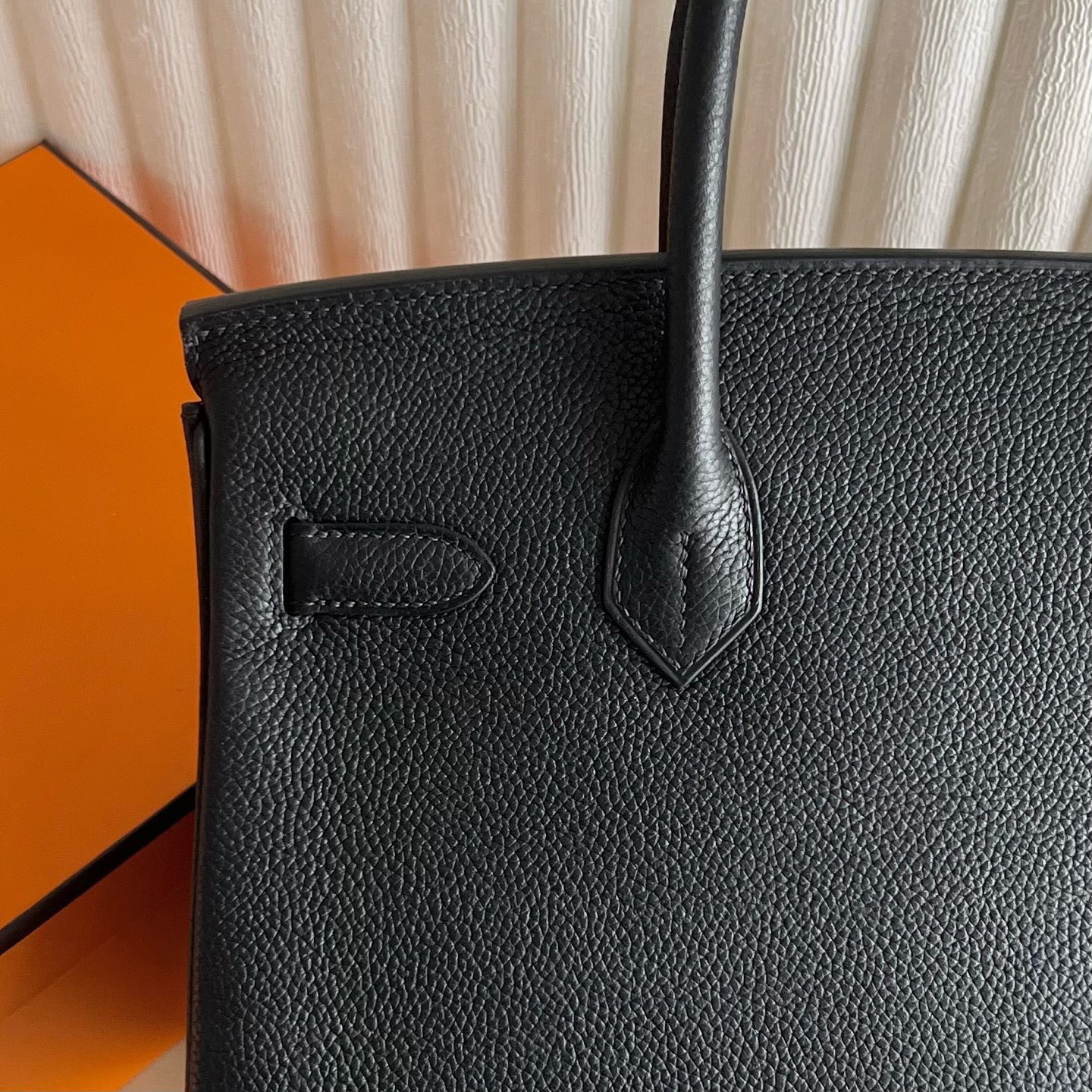 愛馬仕birkin 30包包吉隆玻價格一覽表Hermes Birkin 30 Barenia Noir黑色內拼Rouge Grenat石榴紅