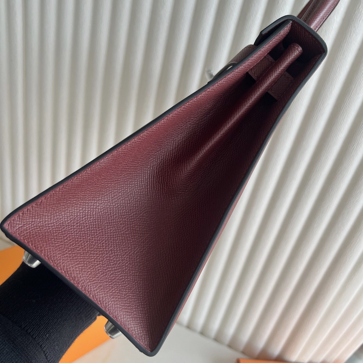 愛馬仕凱莉28寸包新加坡多少錢 Hermes Kelly Sellier 28 Epsom Rouge H愛馬仕紅