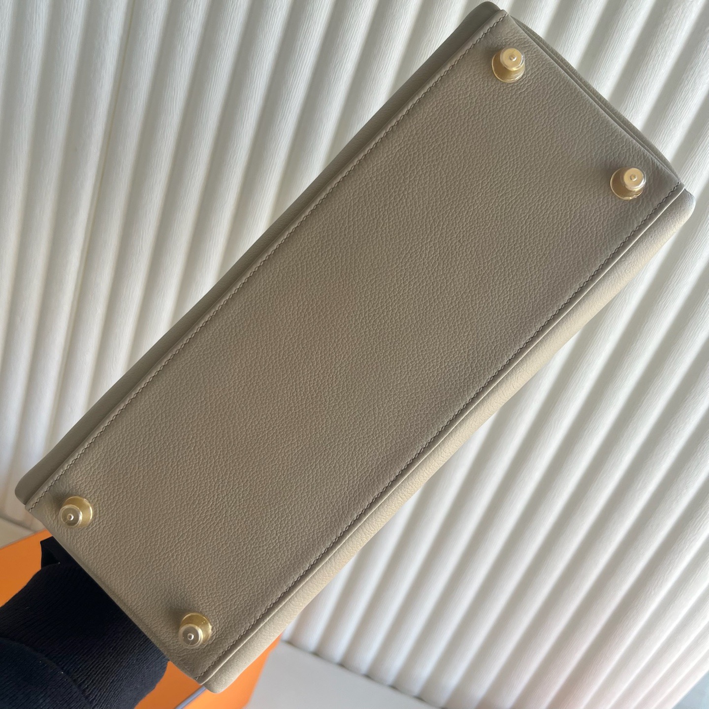 馬來西亞吉隆玻愛馬仕凱莉包28價格 Hermes Kelly Sellier 28 Evercolor S2 Trench風衣灰