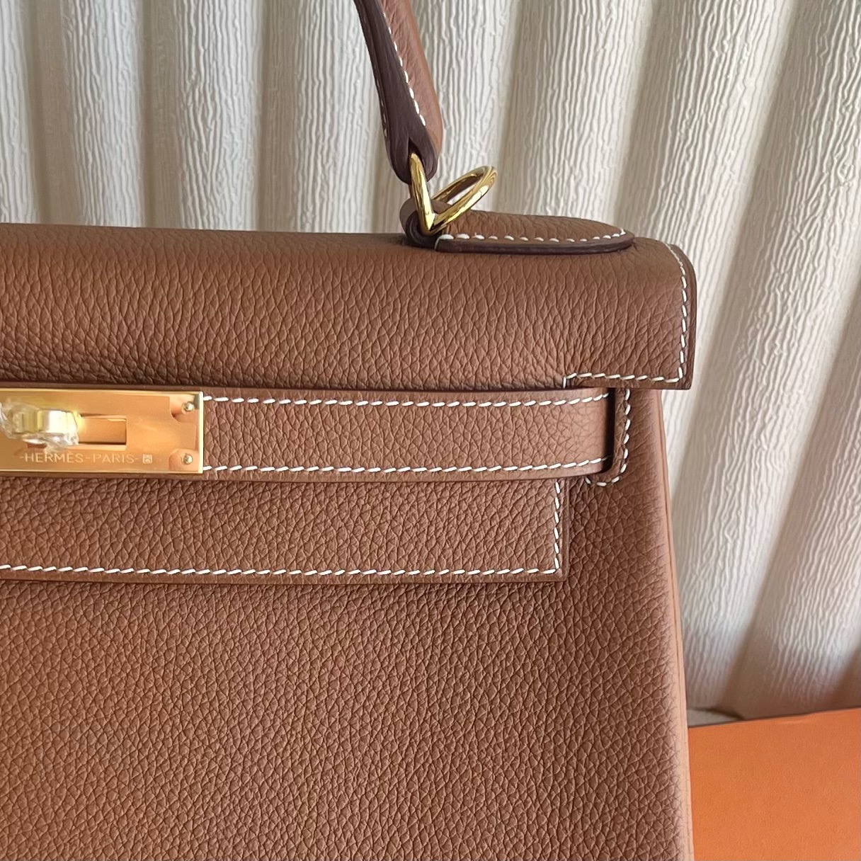 愛馬仕凱莉包28新加坡專櫃多少錢 Hermes Kelly Retourne 28 Togo Gold 金棕色 金色五金
