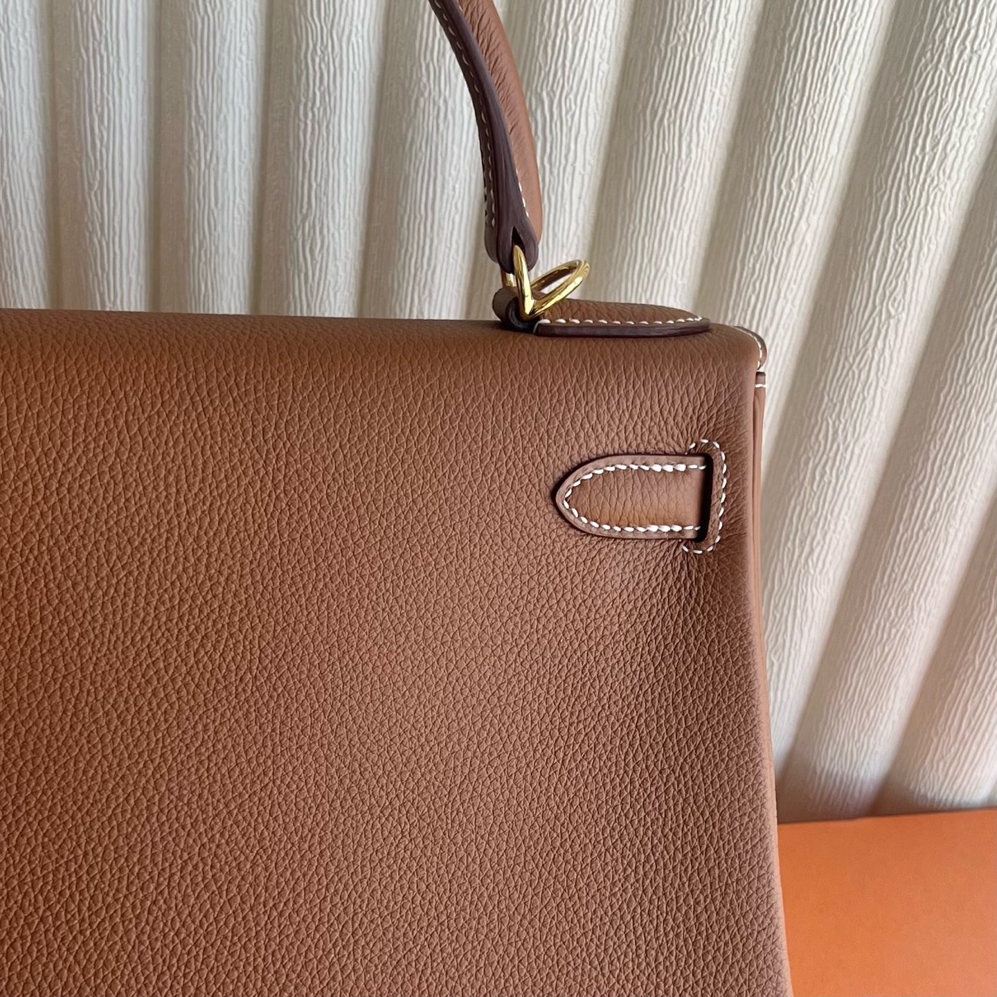 愛馬仕凱莉包28新加坡專櫃多少錢 Hermes Kelly Retourne 28 Togo Gold 金棕色 金色五金