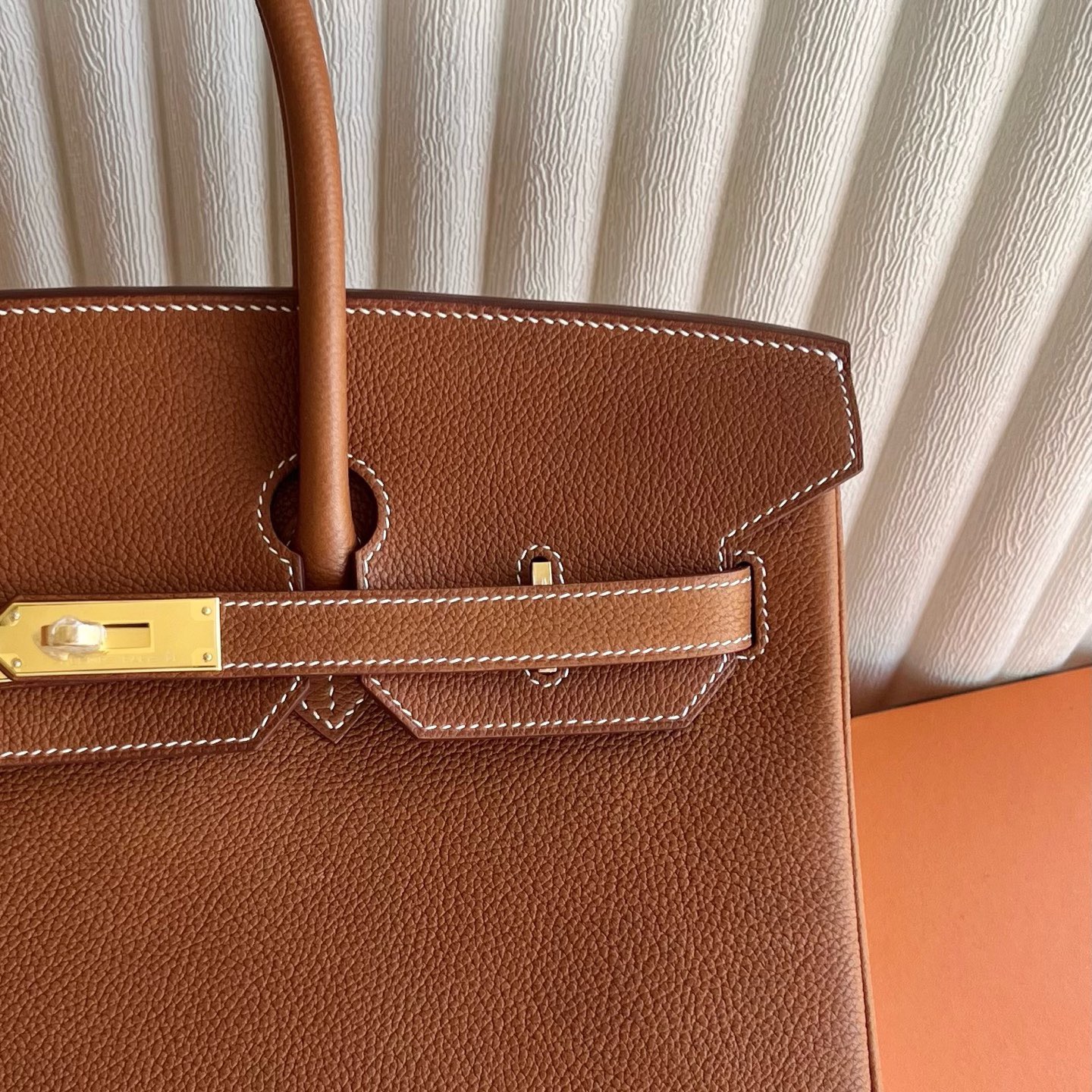新加坡愛馬仕鉑金包35寸專櫃價格Hermes Birkin 35 Barenia Faubourg 馬鞍皮 Fauve