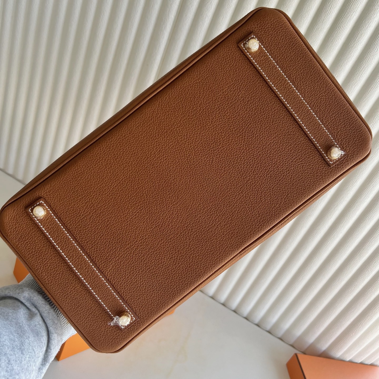 新加坡愛馬仕鉑金包35寸專櫃價格Hermes Birkin 35 Barenia Faubourg 馬鞍皮 Fauve