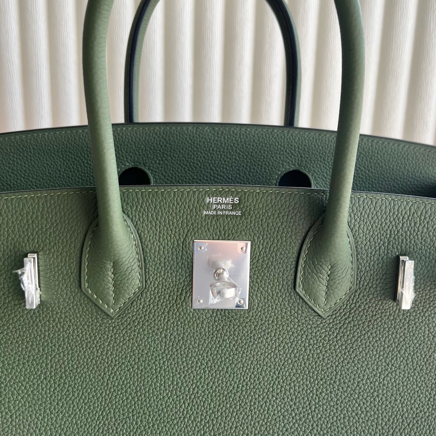 愛馬仕鉑金包尺寸規格大全 Hermes Birkin 30 Togo V6 Canopee叢林綠 銀色五金