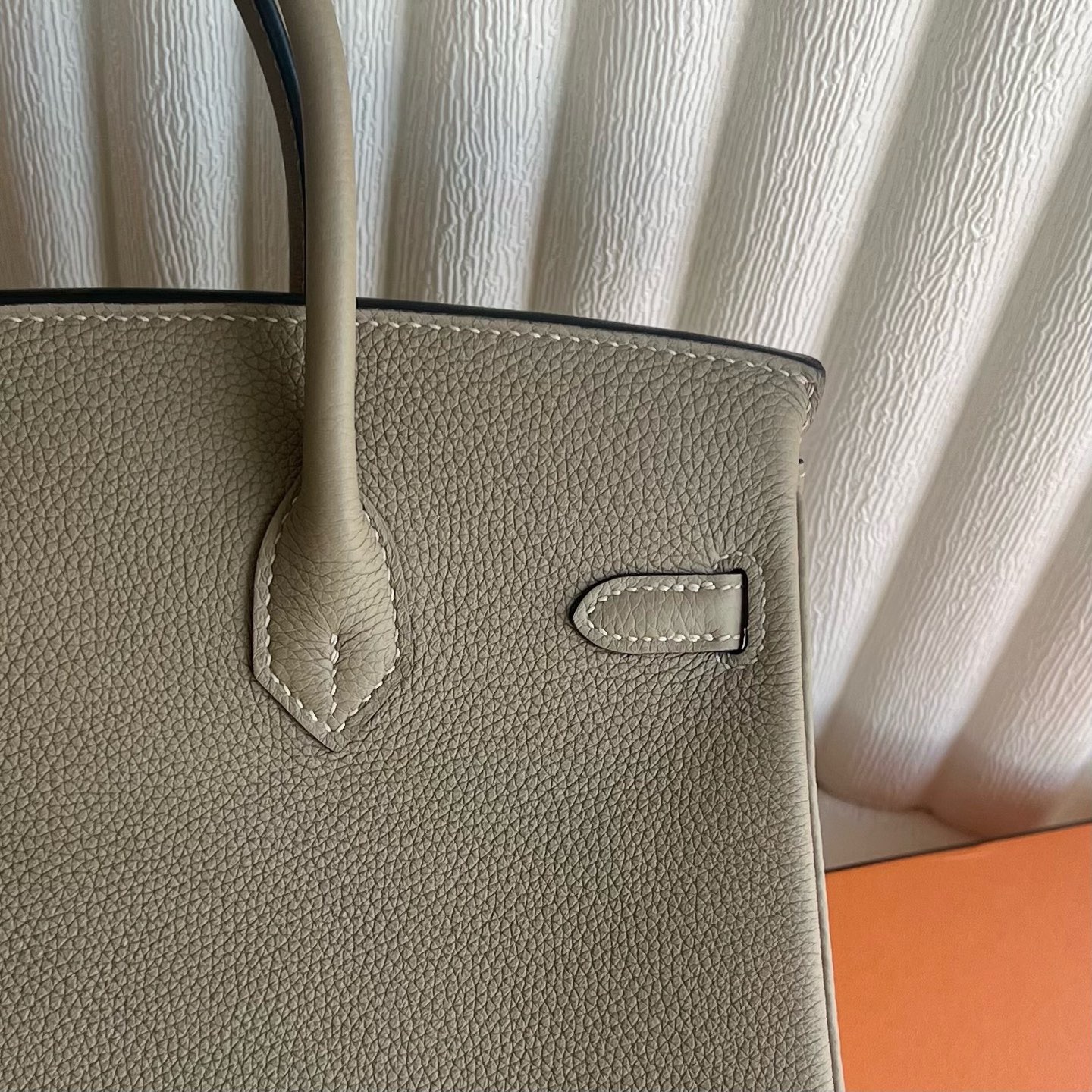 愛馬仕鉑金包尺寸規格表Hermes Birkin 25 Togo D0 Beige de weimer 威馬犬米色