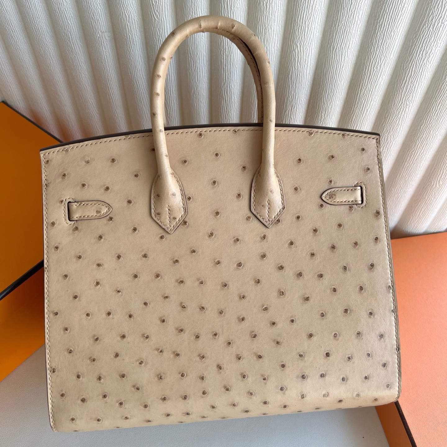 愛馬仕鉑金包多少錢專櫃 Hermes Birkin 25 Sellier Ostrich 0M奶茶色Chai-Qatar Kuwait Hermes Birkin Kelly Lindy bag 愛馬仕鉑金包多少錢專櫃 Hermes Birkin 25 Sellier Ostrich 0M奶茶色Chai