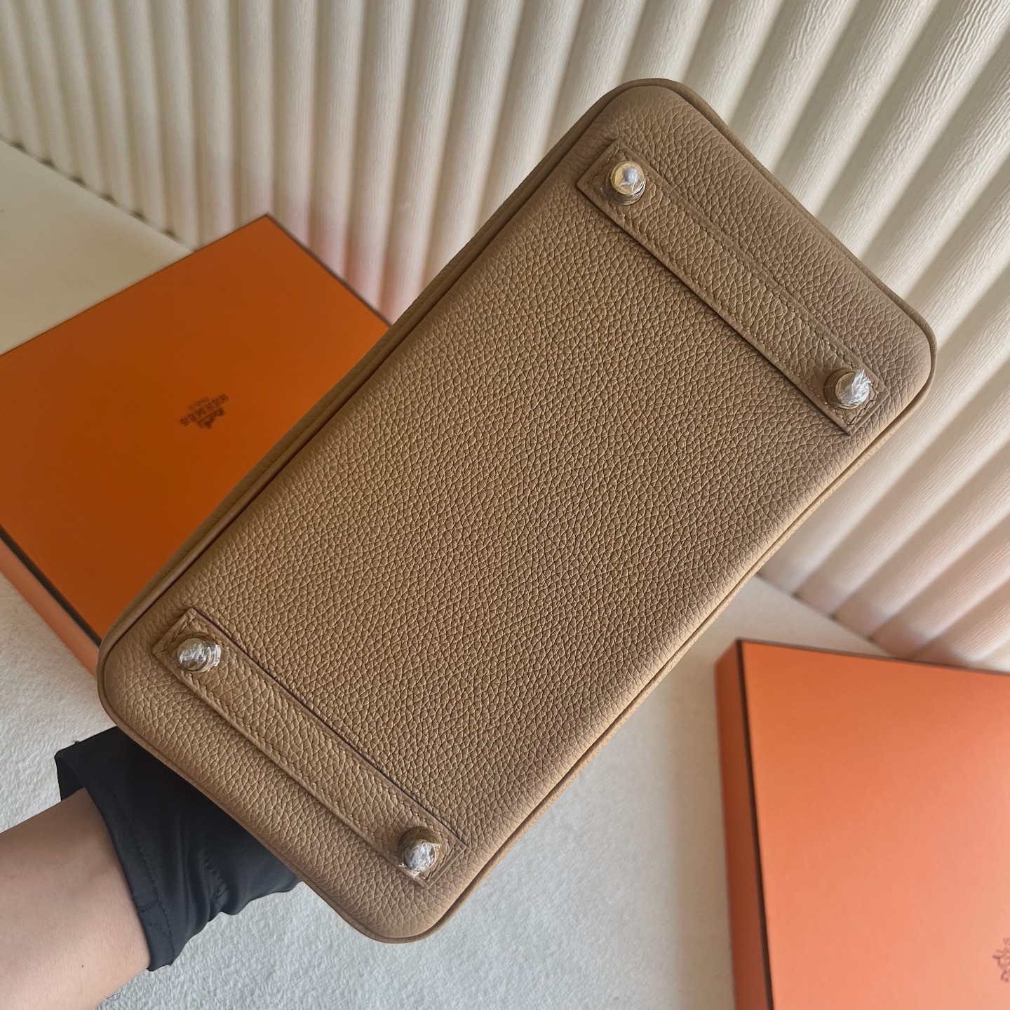 愛馬仕鉑金包全系列圖 Hermes Birkin 25 Touch Togo/Matte Alligator Crocodile 奶茶色Chai