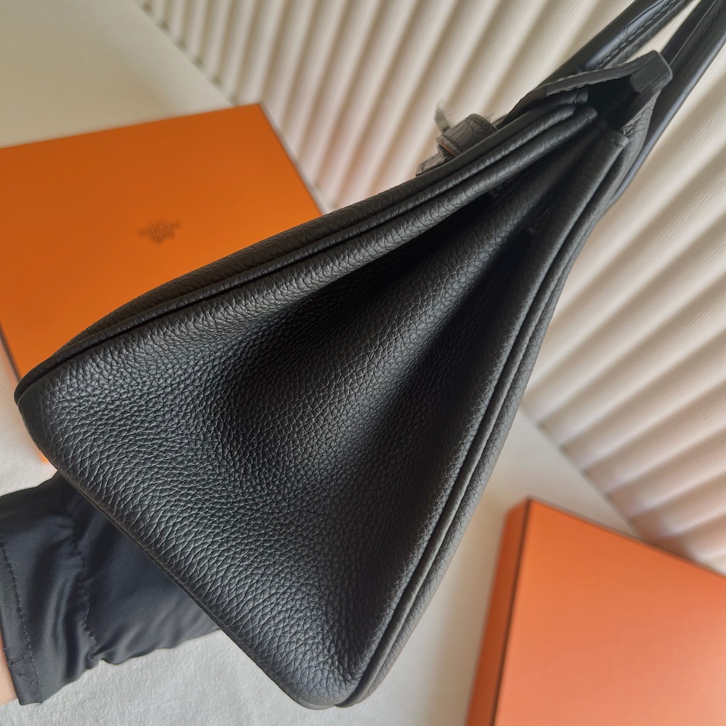 愛馬仕鉑金包包圖片大全 Hermes Birkin 25 Touch Togo/Matte Alligator Crocodile黑色Nior