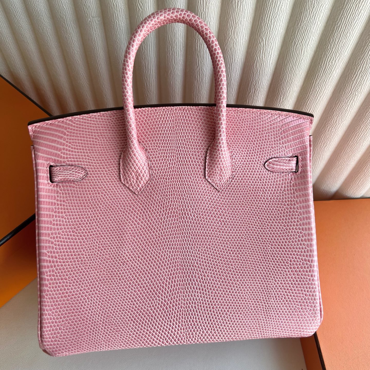越南愛馬仕鉑金包多少錢一隻 Hermes Birkin 25 Lizard Rose Sakura櫻花粉內拼Crocus紫夢幻紫