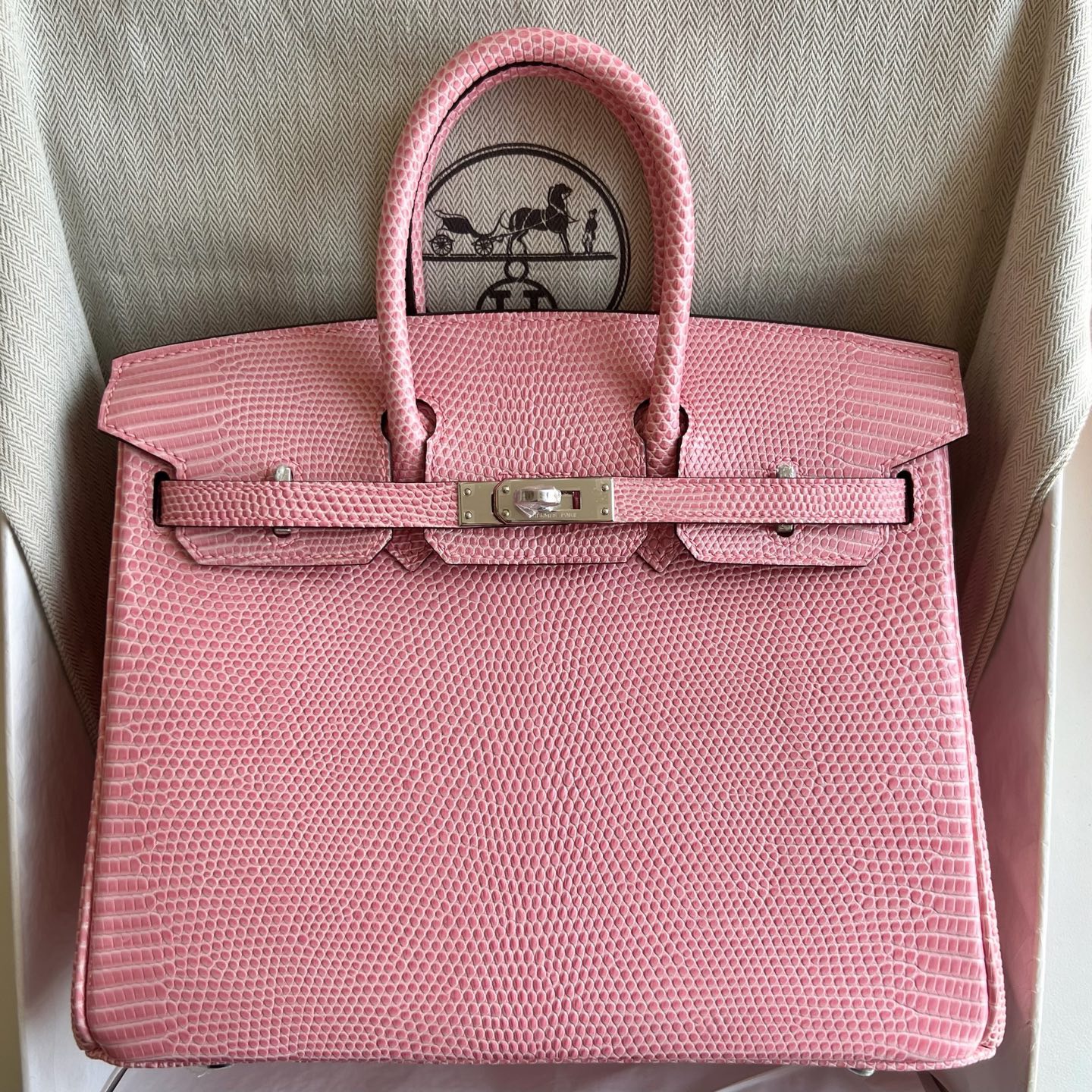 越南愛馬仕鉑金包多少錢一隻 Hermes Birkin 25 Lizard Rose Sakura櫻花粉內拼Crocus紫夢幻紫
