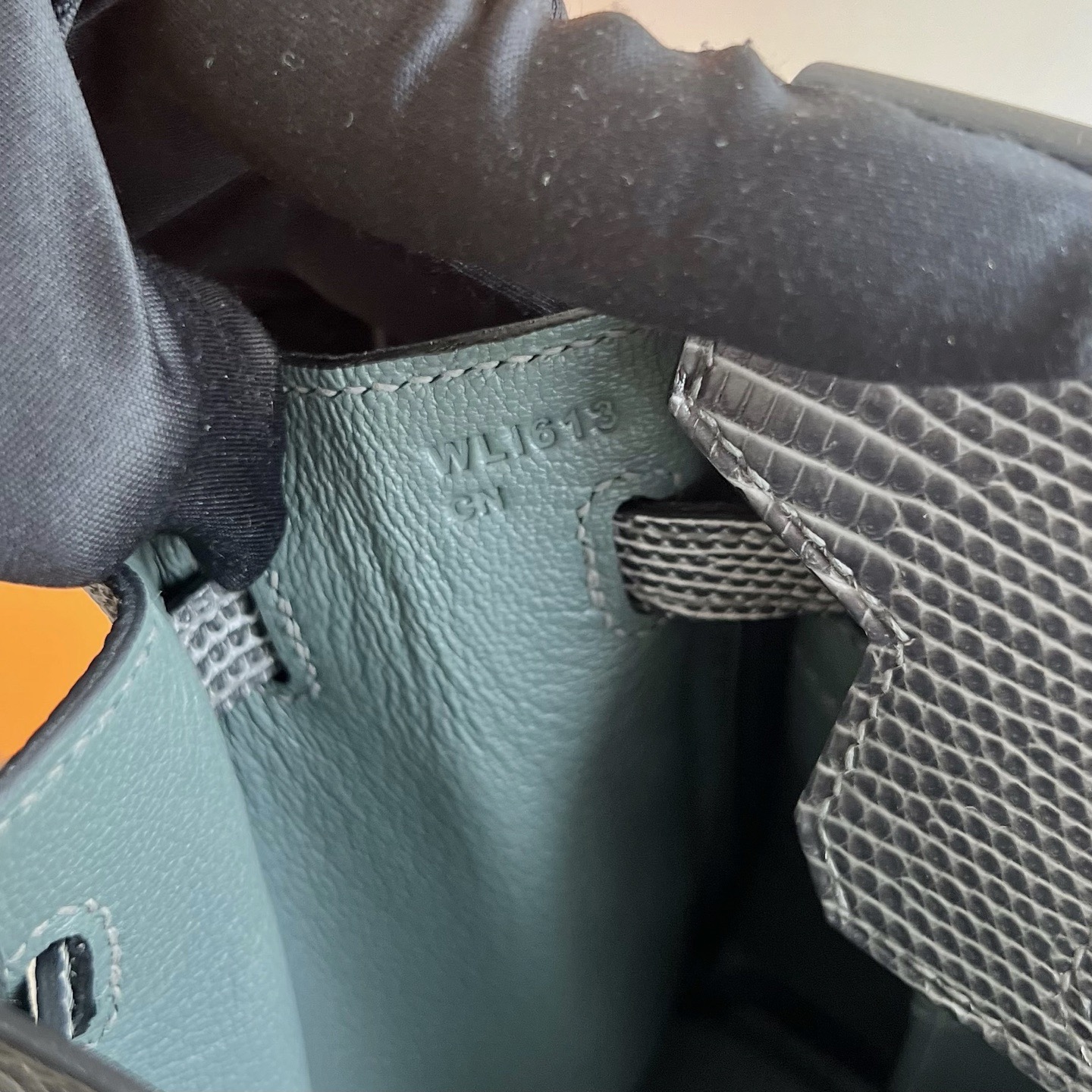 愛馬仕鉑金包25寸價格及圖片 Hermes Birkin 25 Lizard Gris Fonce 麻繩灰