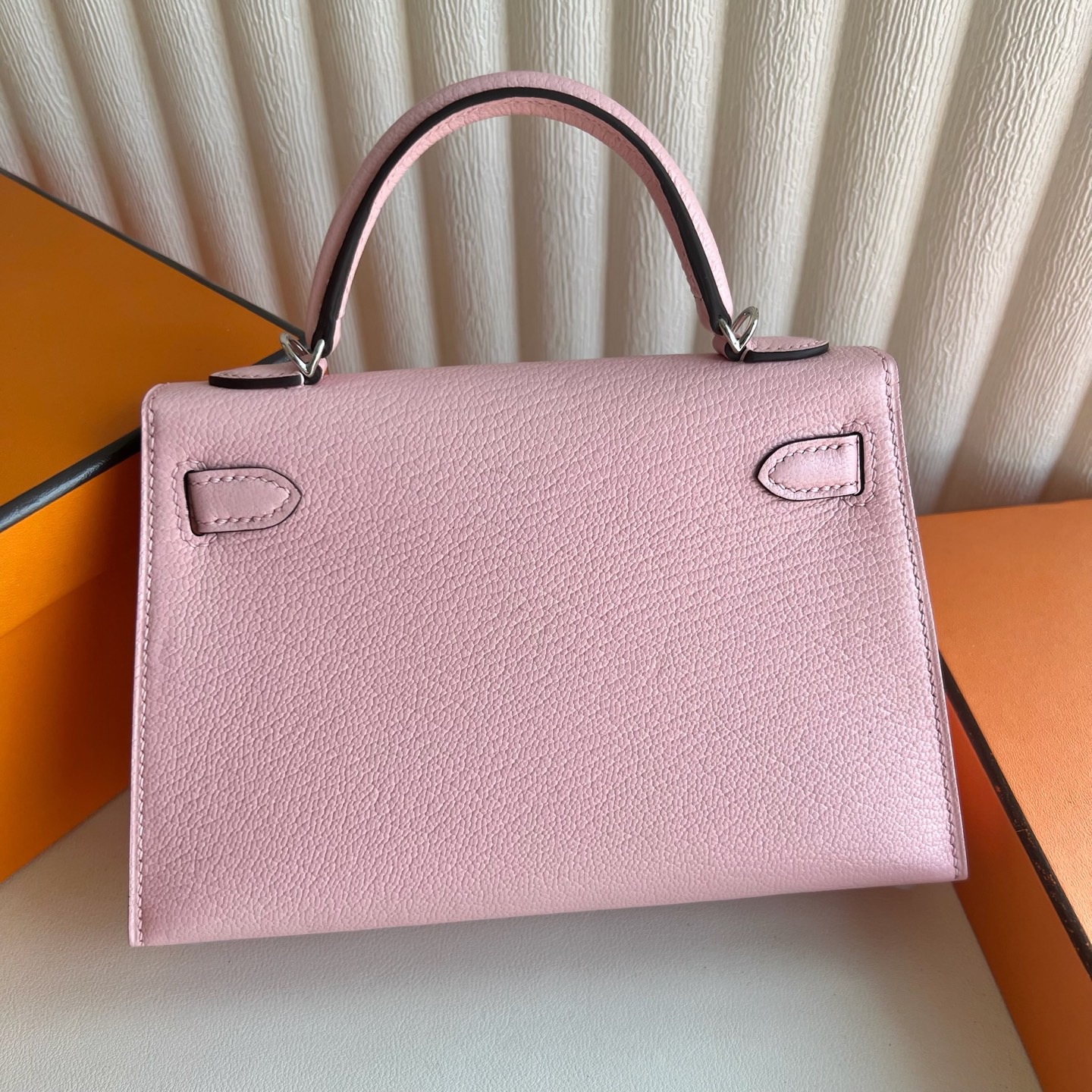 愛馬仕二代凱莉mini 香港價格多少錢 Hermes Kelly Mini Sellier Chever Rose Sakura櫻花粉