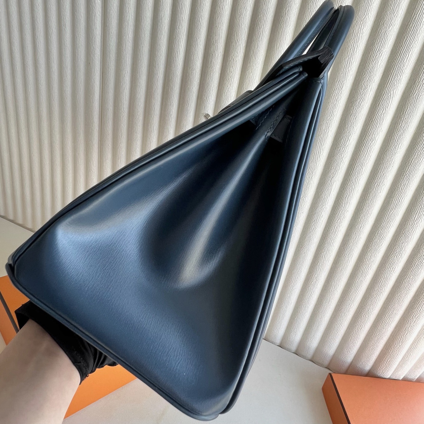愛馬仕鉑金包價格及圖片Hermes Birkin 30 Box Bleu De Presse 普魯士藍