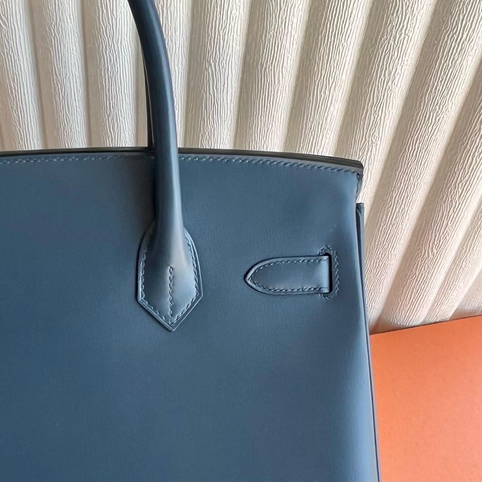 愛馬仕鉑金包價格及圖片Hermes Birkin 30 Box Bleu De Presse 普魯士藍