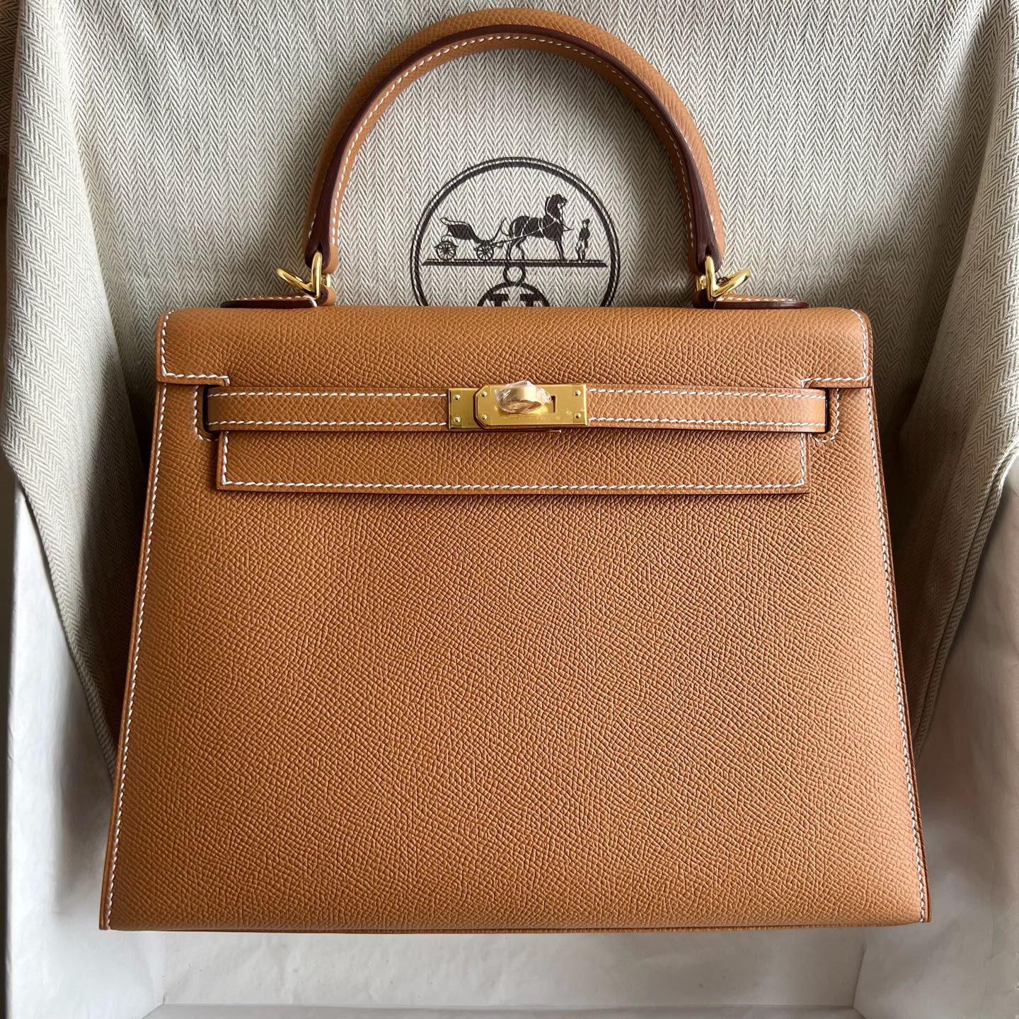 愛馬仕凱莉包包圖片及價格Hermes Kelly 25 Epsom Color 37 Gold金棕色 金色五金