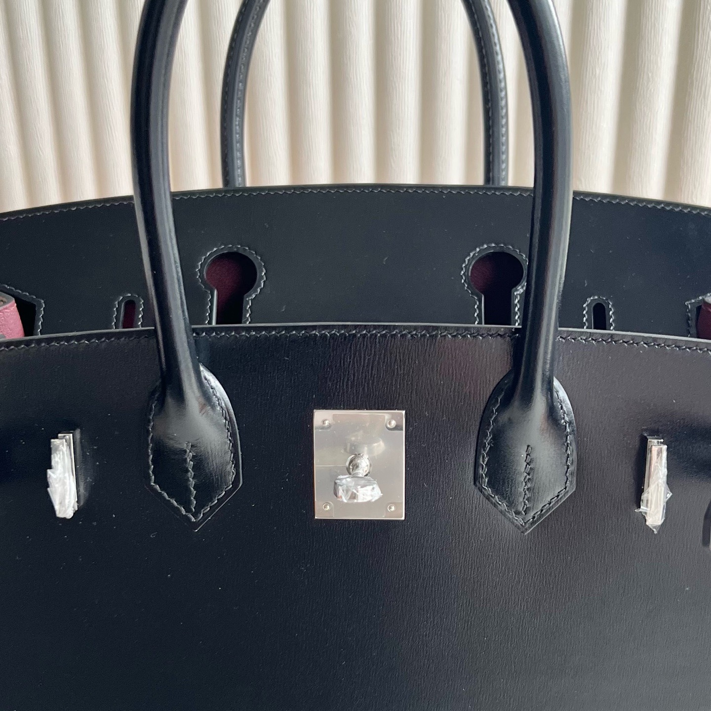 Hermes Birkin 30 Sellier Box 外縫 Noir黑色內拼55 Rouge H愛馬仕紅 銀色五金-Qatar Kuwait Hermes Birkin Kelly Lindy bag Hermes Birkin 30 Sellier Box 外縫 Noir黑色內拼55 Rouge H愛馬仕紅 銀色五金
