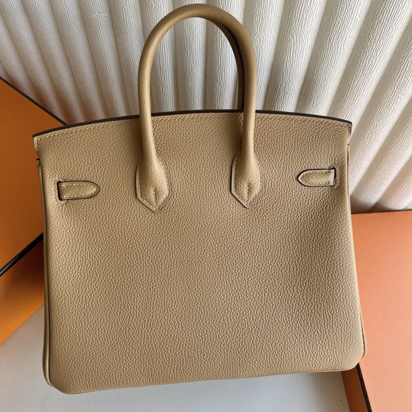 愛馬仕birkin25多少錢 Hermes Birkin 25 Togo 4B Biscuit 餅乾色金色五金