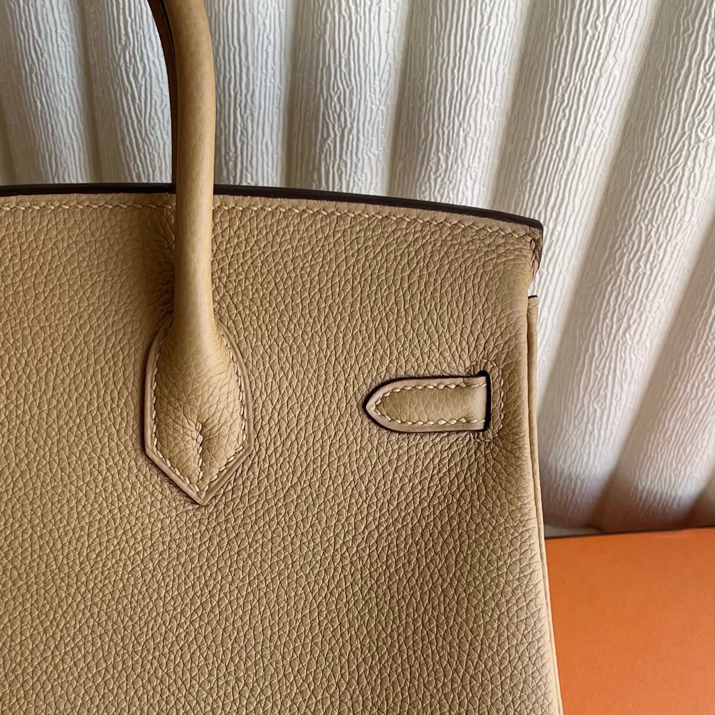 愛馬仕birkin25多少錢 Hermes Birkin 25 Togo 4B Biscuit 餅乾色金色五金