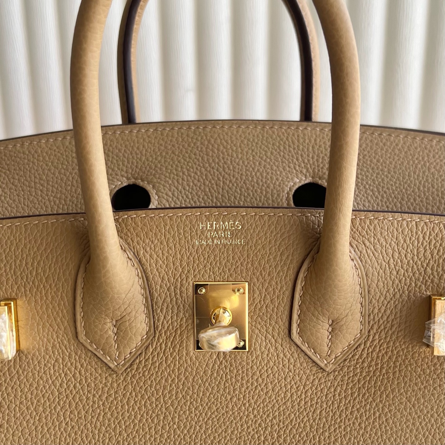 愛馬仕birkin25多少錢 Hermes Birkin 25 Togo 4B Biscuit 餅乾色金色五金