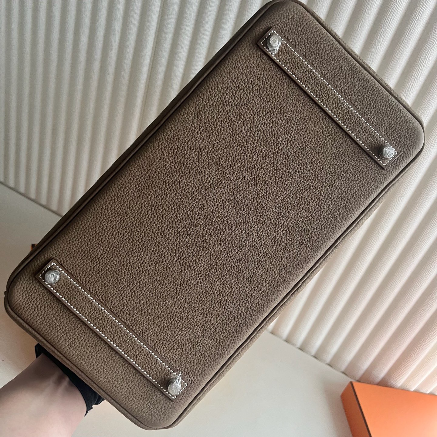 愛馬仕birkin25國內價格 Hermes Birkin 35 Togo 18 Etoupe大象灰銀色五金