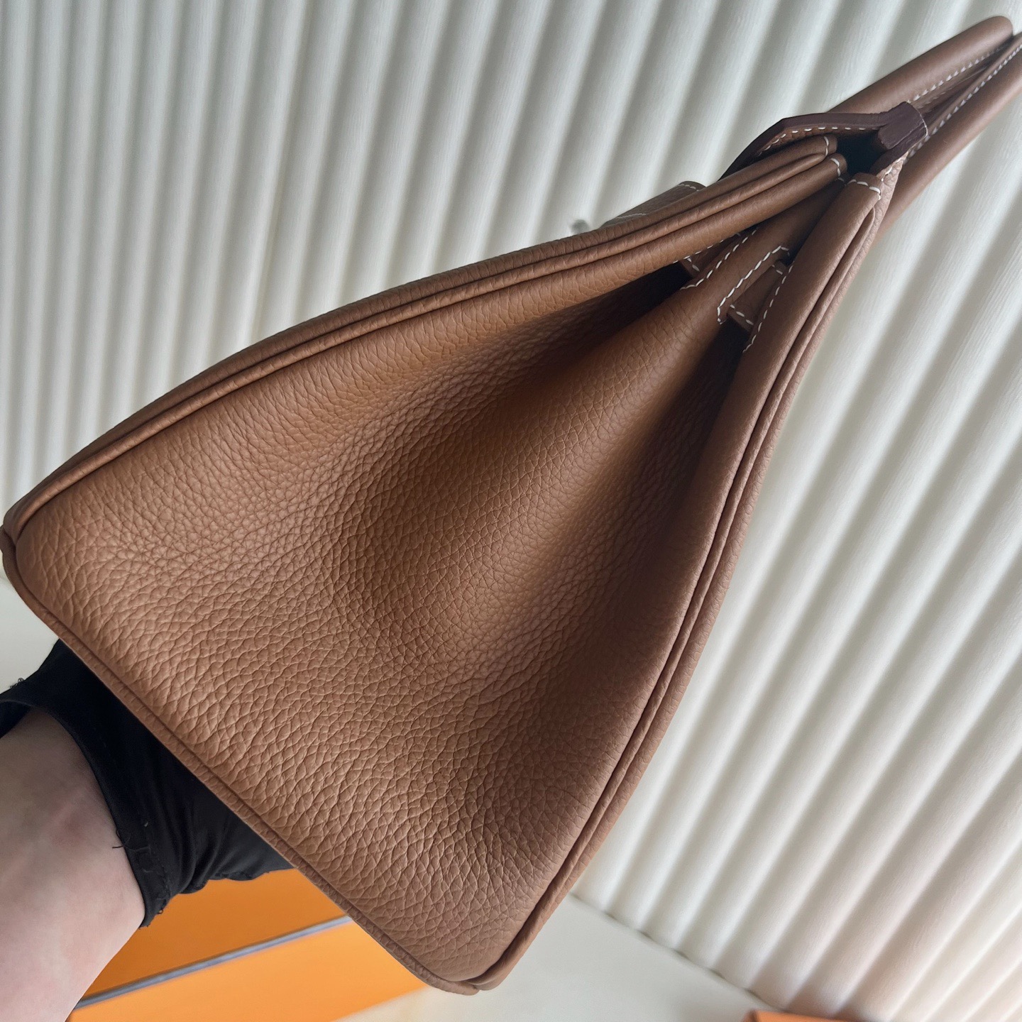 加拿大愛馬仕birkin30專櫃價格 Hermes Birkin 30 Togo Gold金棕色銀色五金