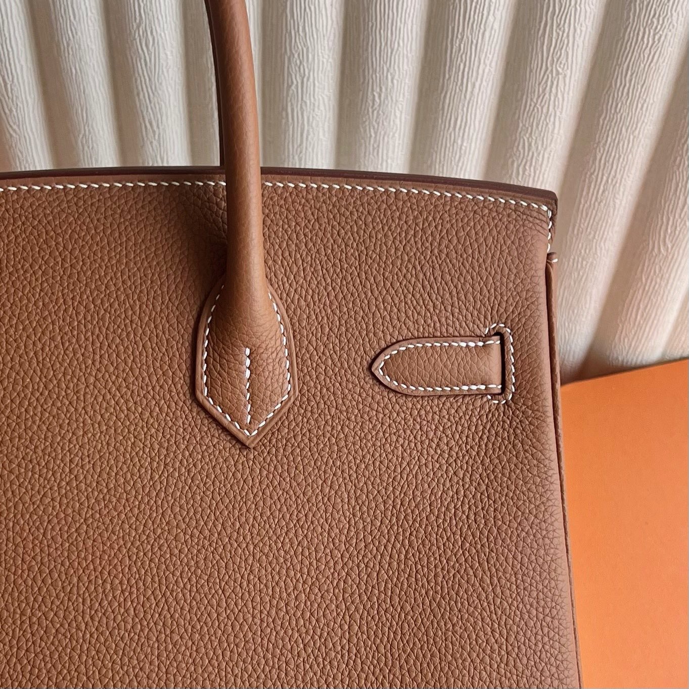 加拿大愛馬仕birkin30專櫃價格 Hermes Birkin 30 Togo Gold金棕色銀色五金