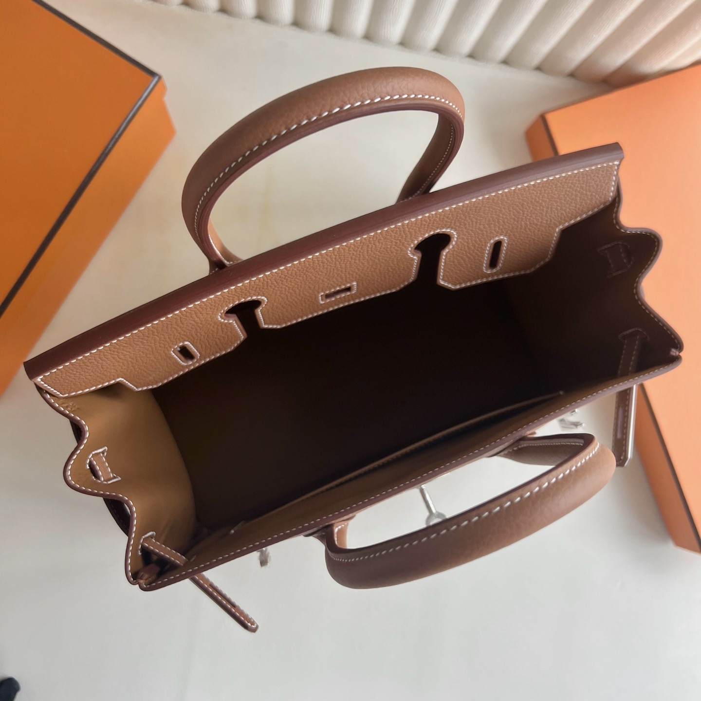 加拿大愛馬仕birkin30專櫃價格 Hermes Birkin 30 Togo Gold金棕色銀色五金