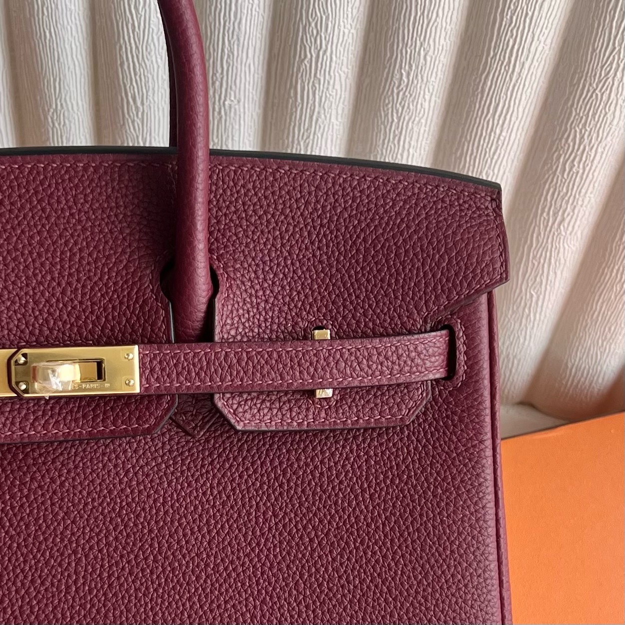愛馬仕鉑金包25圖片大全Hermes Birkin 25 Togo Rouge H 愛馬仕紅 金色五金