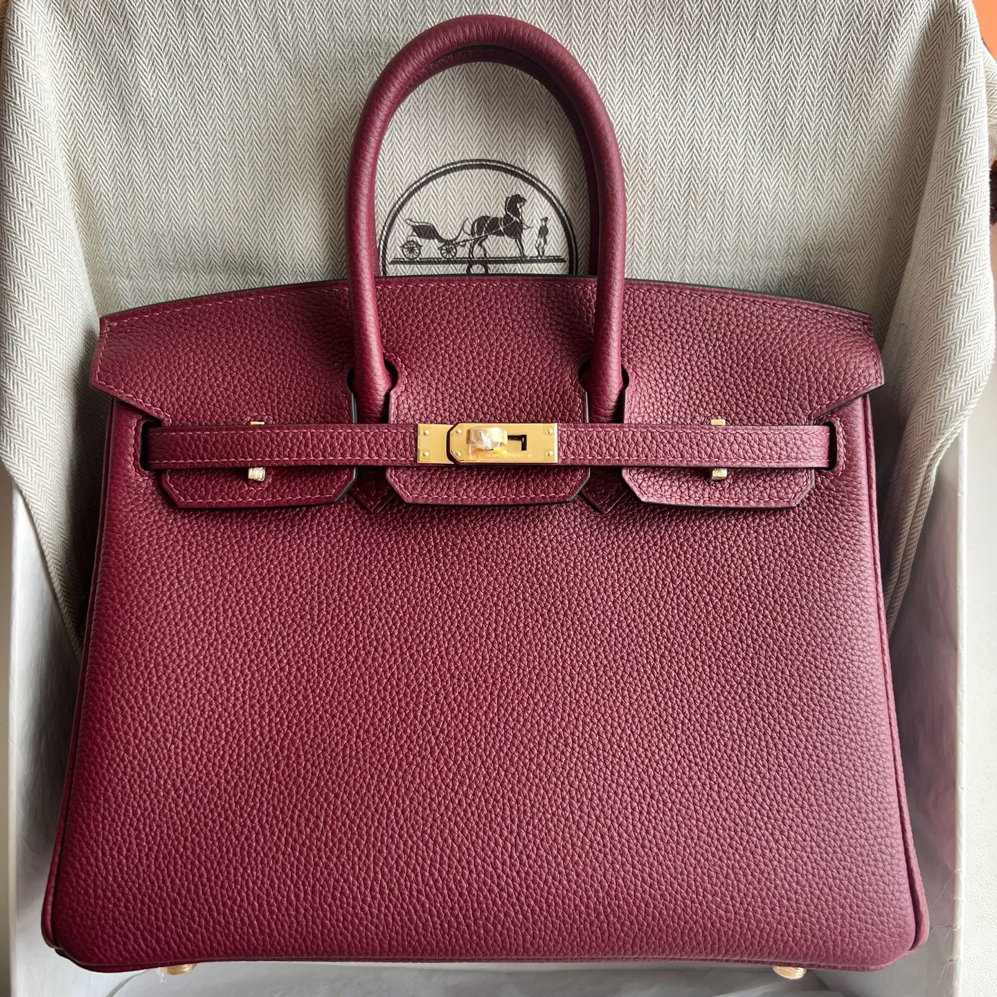 愛馬仕鉑金包25圖片大全Hermes Birkin 25 Togo Rouge H 愛馬仕紅 金色五金