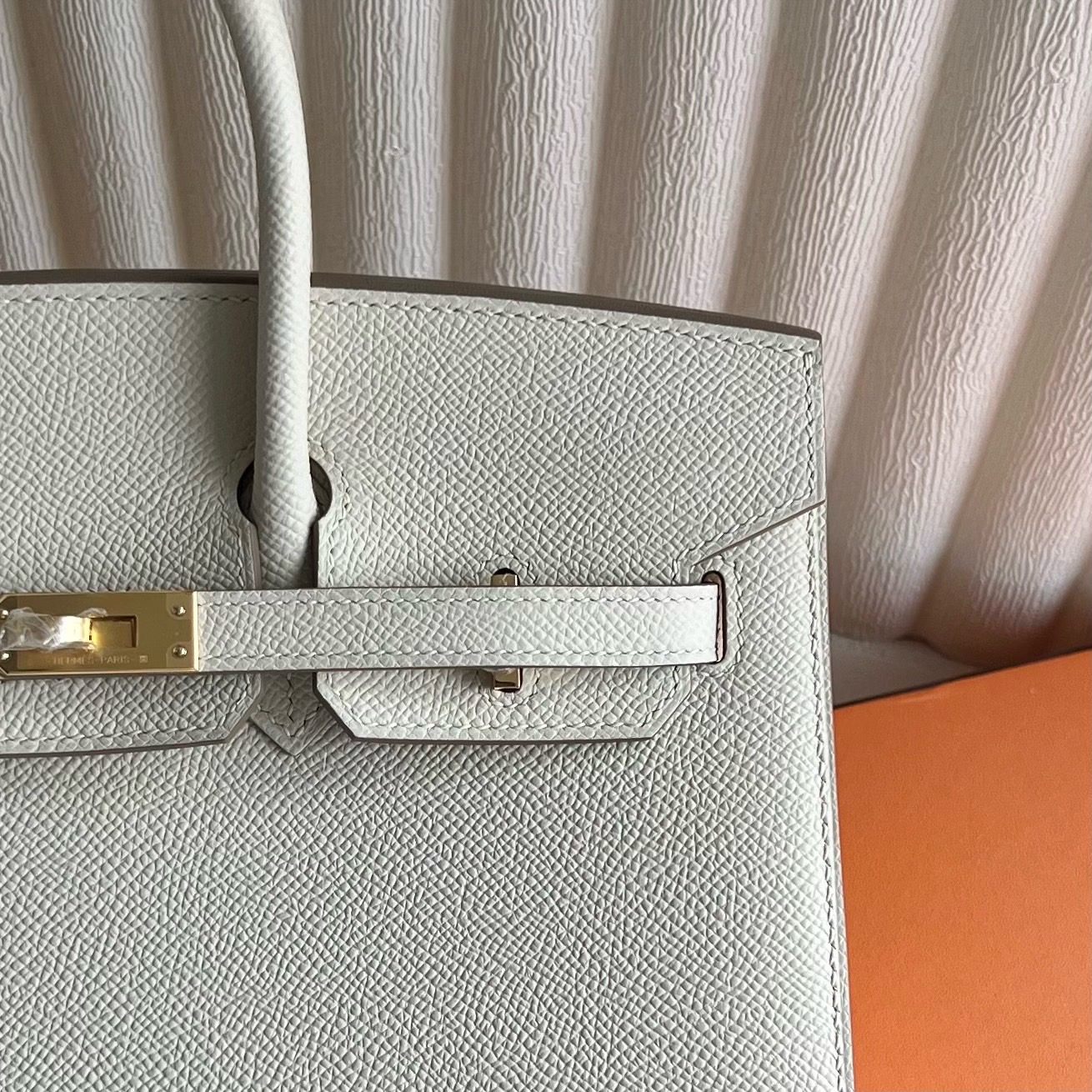 愛馬仕鉑金包25寸價格及圖片Hermes Birkin 25 Sellier Epsom Craie奶昔白金色五金