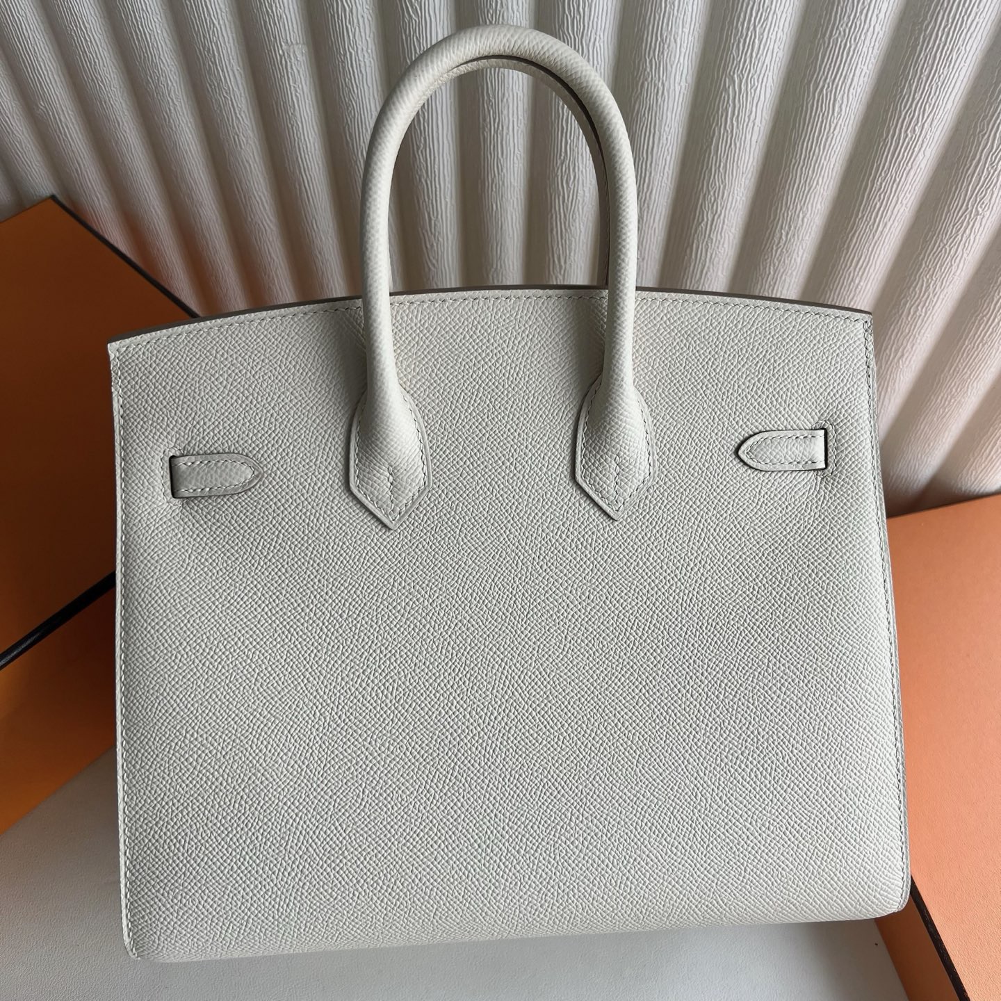 愛馬仕鉑金包25寸價格及圖片Hermes Birkin 25 Sellier Epsom Craie奶昔白金色五金