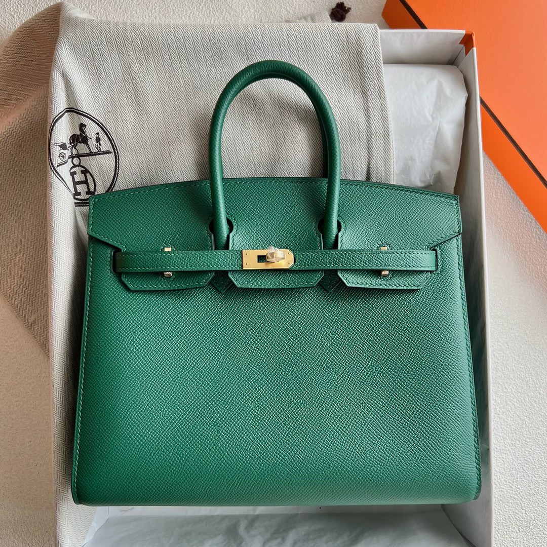 澳大利亞愛馬仕鉑金包25寸專櫃價格 Hermes Birkin 25 Sellier Epsom Vert Moyen寶石綠