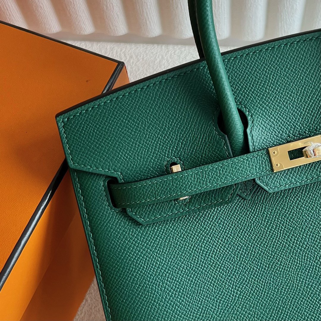 澳大利亞愛馬仕鉑金包25寸專櫃價格 Hermes Birkin 25 Sellier Epsom Vert Moyen寶石綠
