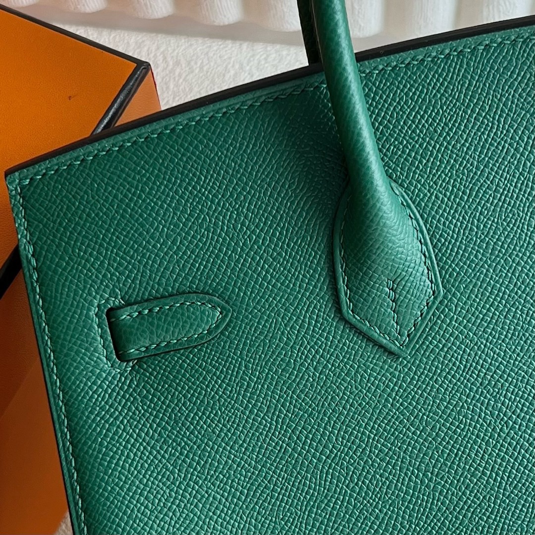 澳大利亞愛馬仕鉑金包25寸專櫃價格 Hermes Birkin 25 Sellier Epsom Vert Moyen寶石綠