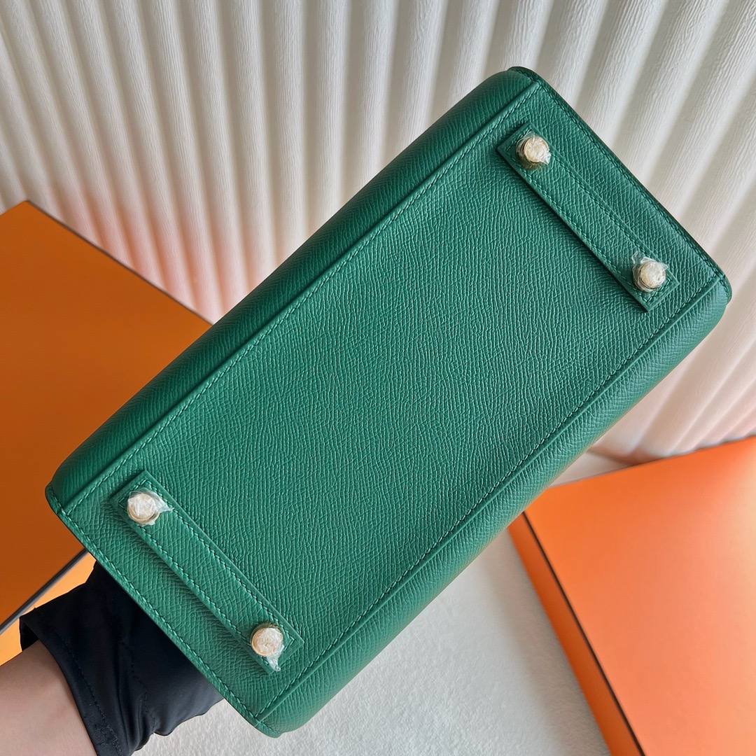 澳大利亞愛馬仕鉑金包25寸專櫃價格 Hermes Birkin 25 Sellier Epsom Vert Moyen寶石綠