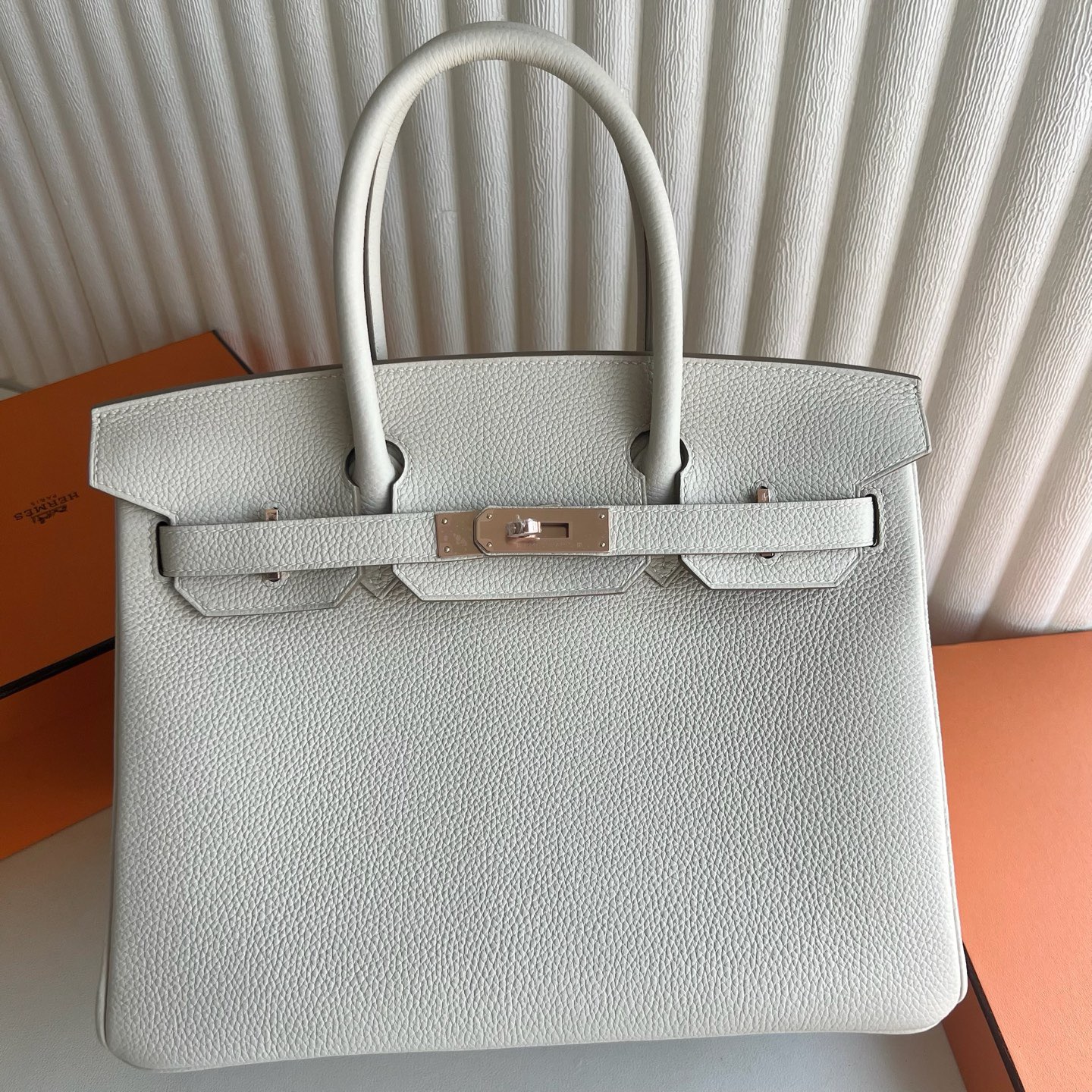 愛馬仕鉑金包圖片Hermes Birkin 30 Togo Leather Craie奶昔白 玫瑰金色五金-Qatar Kuwait Hermes Birkin Kelly Lindy bag 愛馬仕鉑金包圖片Hermes Birkin 30 Togo Leather Craie奶昔白 玫瑰金色五金