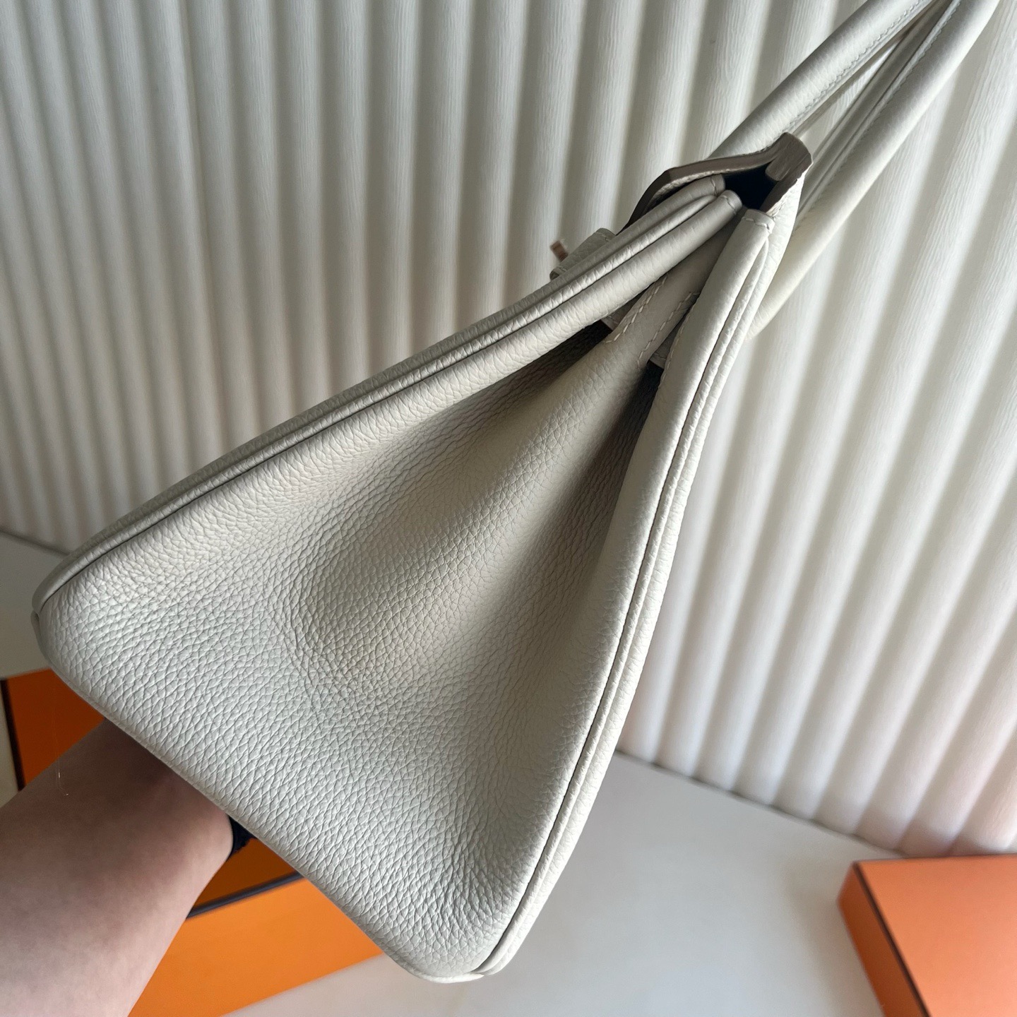 愛馬仕鉑金包圖片Hermes Birkin 30 Togo Leather Craie奶昔白 玫瑰金色五金-Qatar Kuwait Hermes Birkin Kelly Lindy bag 愛馬仕鉑金包圖片Hermes Birkin 30 Togo Leather Craie奶昔白 玫瑰金色五金