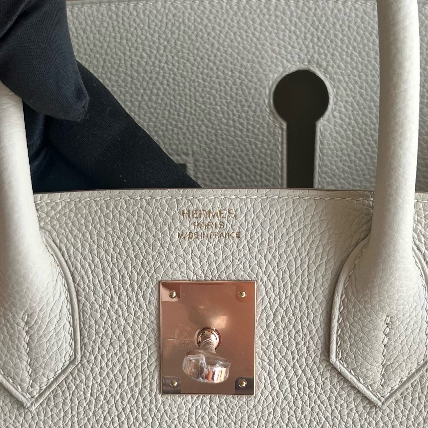 愛馬仕鉑金包圖片Hermes Birkin 30 Togo Leather Craie奶昔白 玫瑰金色五金-Qatar Kuwait Hermes Birkin Kelly Lindy bag 愛馬仕鉑金包圖片Hermes Birkin 30 Togo Leather Craie奶昔白 玫瑰金色五金