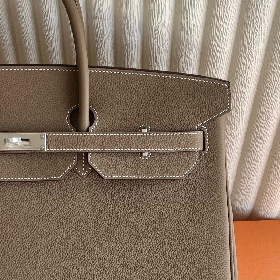 愛馬仕鉑金包圖片大全 Hermes Birkin 40 Togo Leather Etoupe大象灰 銀色五金